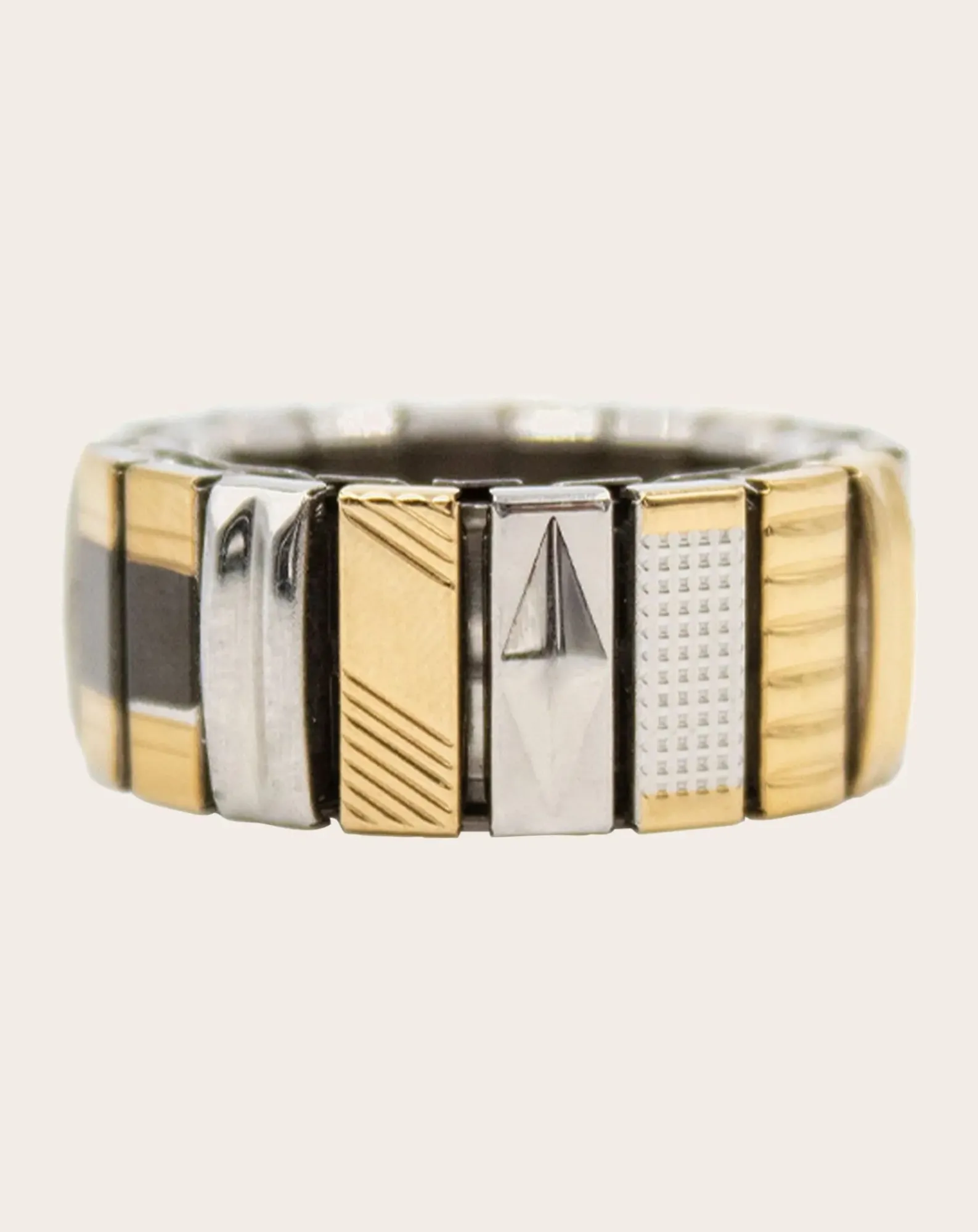 Sigal Bagues-SIG 10 ring Noir/Doré/Argenté
