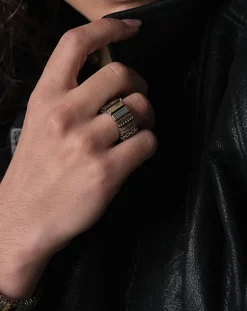 Sigal Bagues-SIG 10 ring Noir/Doré/Argenté