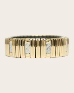 Sigal Bracelets-SIG 14B-1 Stripes bracelet Doré/Argenté