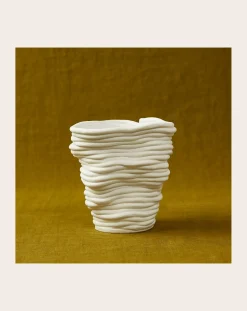 Cole & Cinder Vases, Objets Déco-Silk Vase Blanc