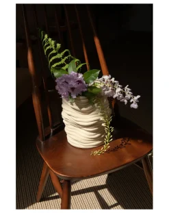 Cole & Cinder Vases, Objets Déco-Silk Vase Blanc