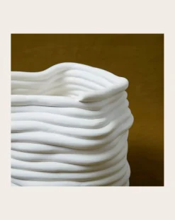 Cole & Cinder Vases, Objets Déco-Silk Vase Blanc