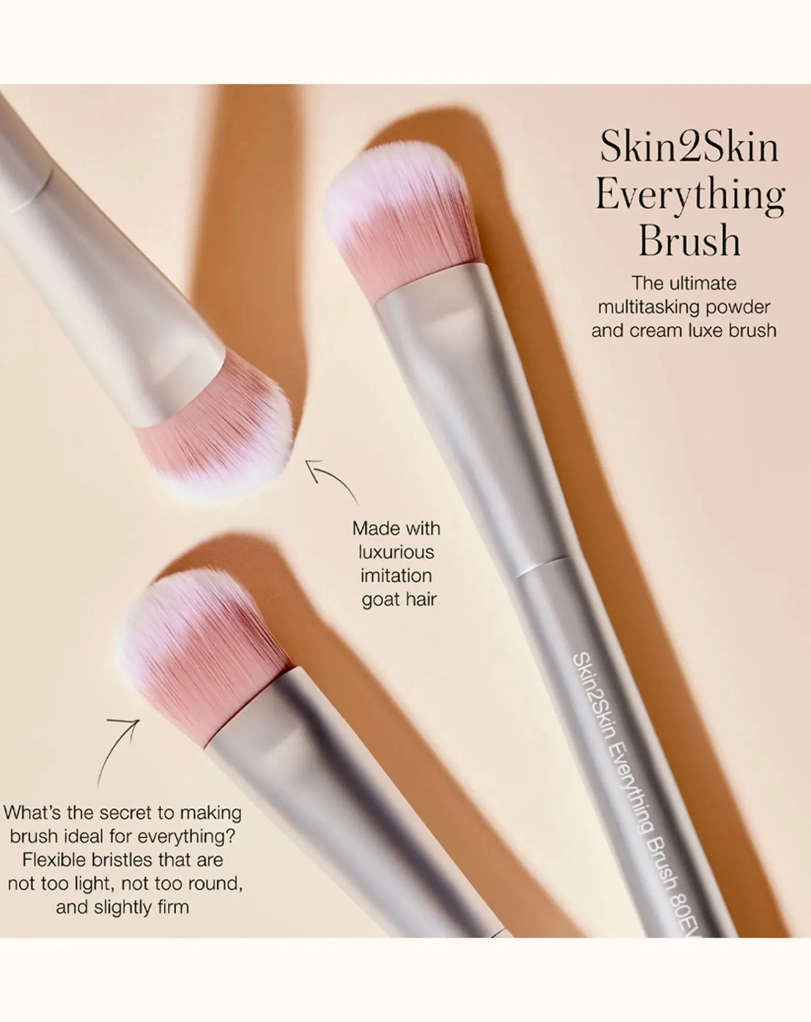 RMS Beauty Maquillage-Skin2Skin multifunction brush Non teinté