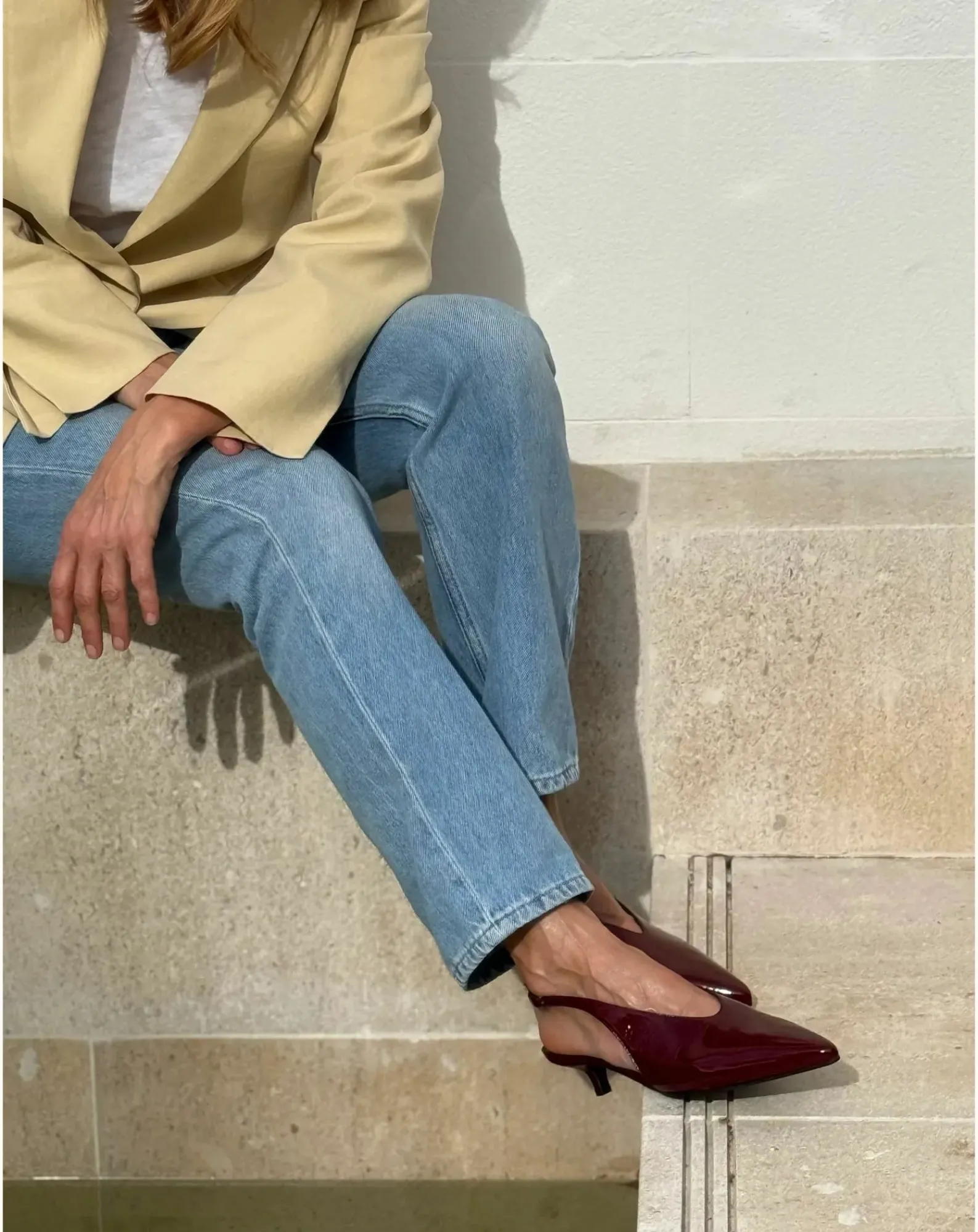 Lachoix Sandales, Escarpins-Slingback Heels Bordeaux