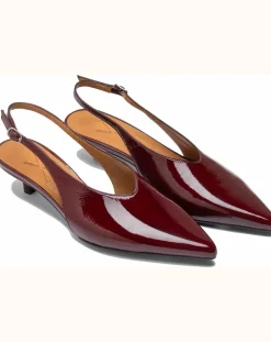 Lachoix Sandales, Escarpins-Slingback Heels Bordeaux