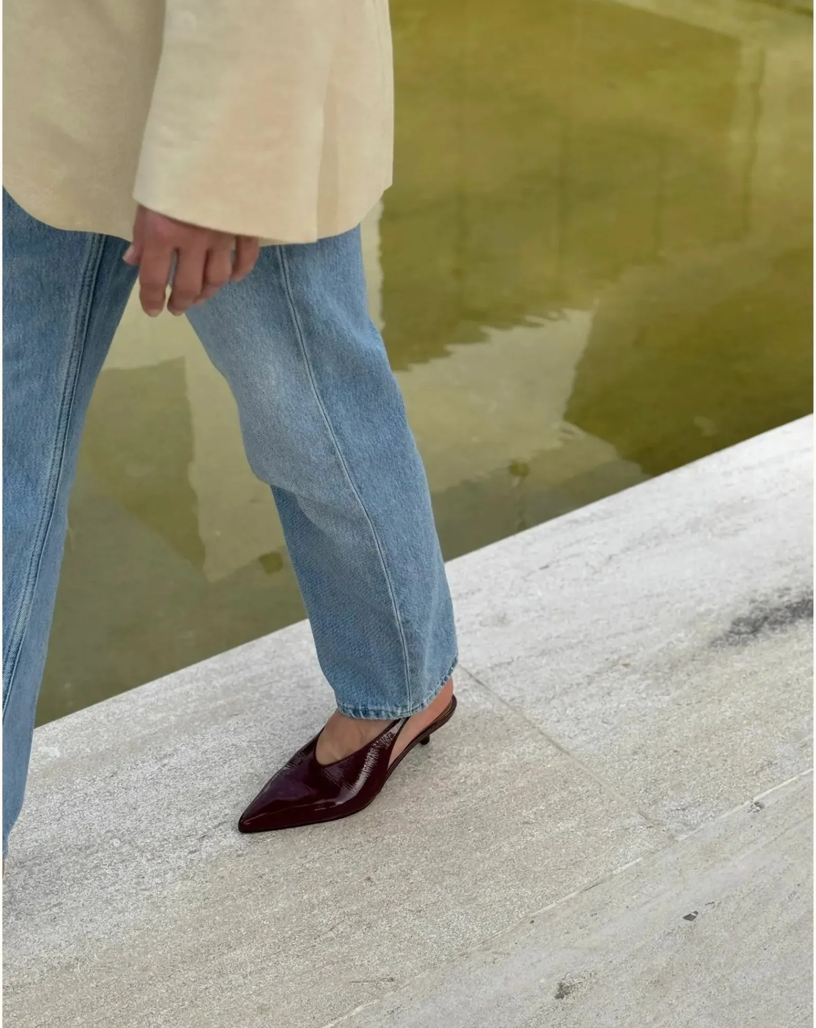 Lachoix Sandales, Escarpins-Slingback Heels Bordeaux