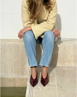 Lachoix Sandales, Escarpins-Slingback Heels Bordeaux
