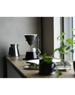 Kinto Tasses, Théières-Slow Coffee Cup Set - 4 Cups Noir