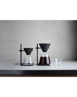Kinto Tasses, Théières-Slow Coffee Cup Set - 4 Cups Noir