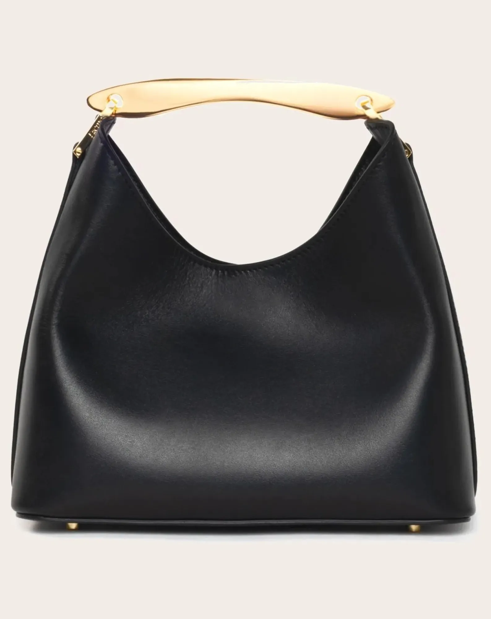 Elleme Sacs À Main-Small Boomerang Leather bag Noir
