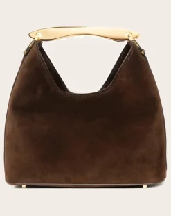 Elleme Sacs À Main-Small Boomerang Shearling bag Marron