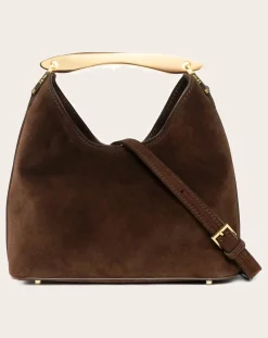 Elleme Sacs À Main-Small Boomerang Shearling bag Marron