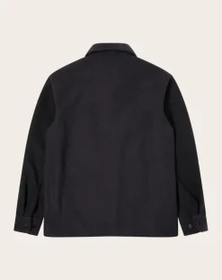 Edwin Vestes, Manteaux-Snug Overshirt LS Gris foncé