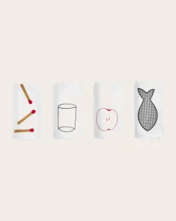 Hay Linge De Table|Linge De Table, Sets De Table-Sobremesa Napkins - Set of 4 Blanc