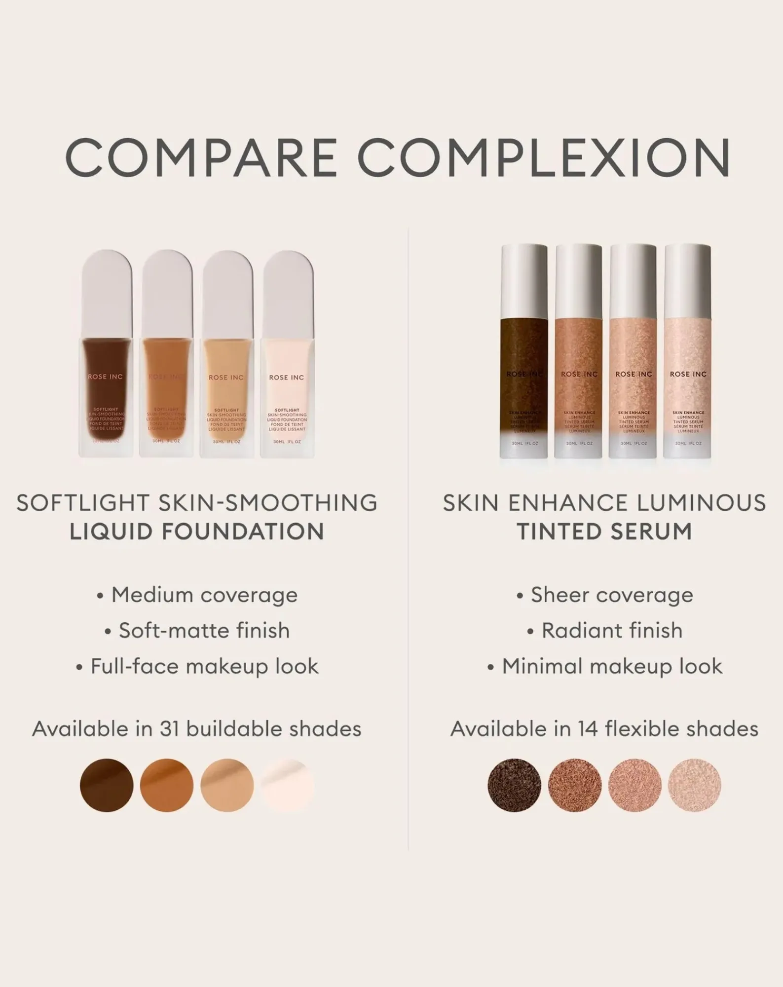 Rose Inc Maquillage-Softlight smoothing foundation 13N Medium Neutral