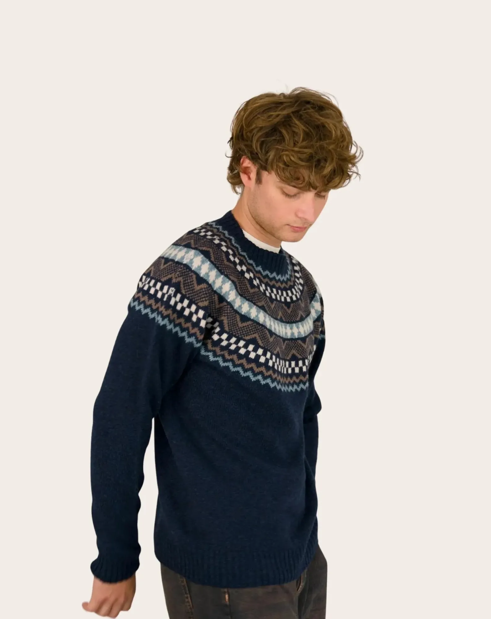 Origin Knitwear Pulls, Gilets-Soho Wool Sweater Bleu marine