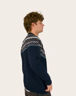 Origin Knitwear Pulls, Gilets-Soho Wool Sweater Bleu marine