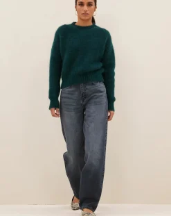 By Bar Pulls, Gilets-Sonny Mohair sweater Vert foncé