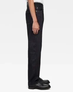 MOMOTARO JEANS Pantalons, Jeans-Standard Straight Jeans 100 Cotton Bleu indigo