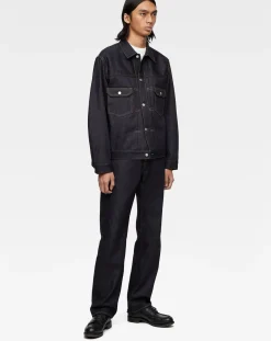MOMOTARO JEANS Pantalons, Jeans-Standard Straight Jeans 100 Cotton Bleu indigo