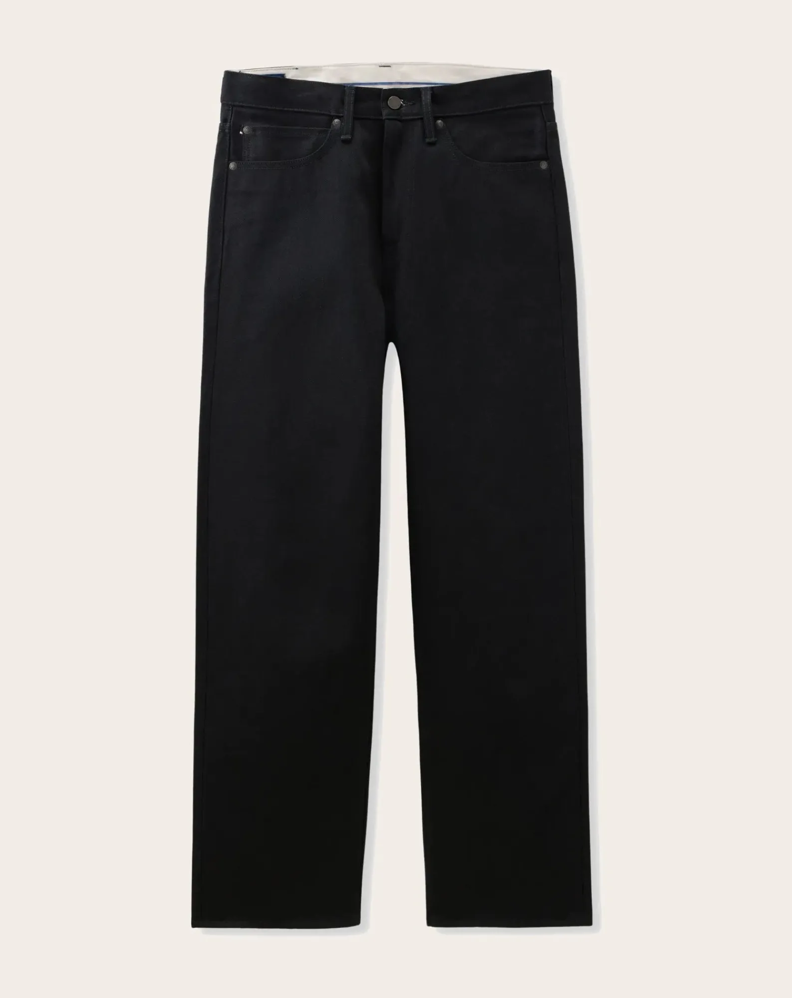 MOMOTARO JEANS Pantalons, Jeans-Standard Straight Jeans 100 Cotton Noir