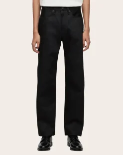 MOMOTARO JEANS Pantalons, Jeans-Standard Straight Jeans 100 Cotton Noir