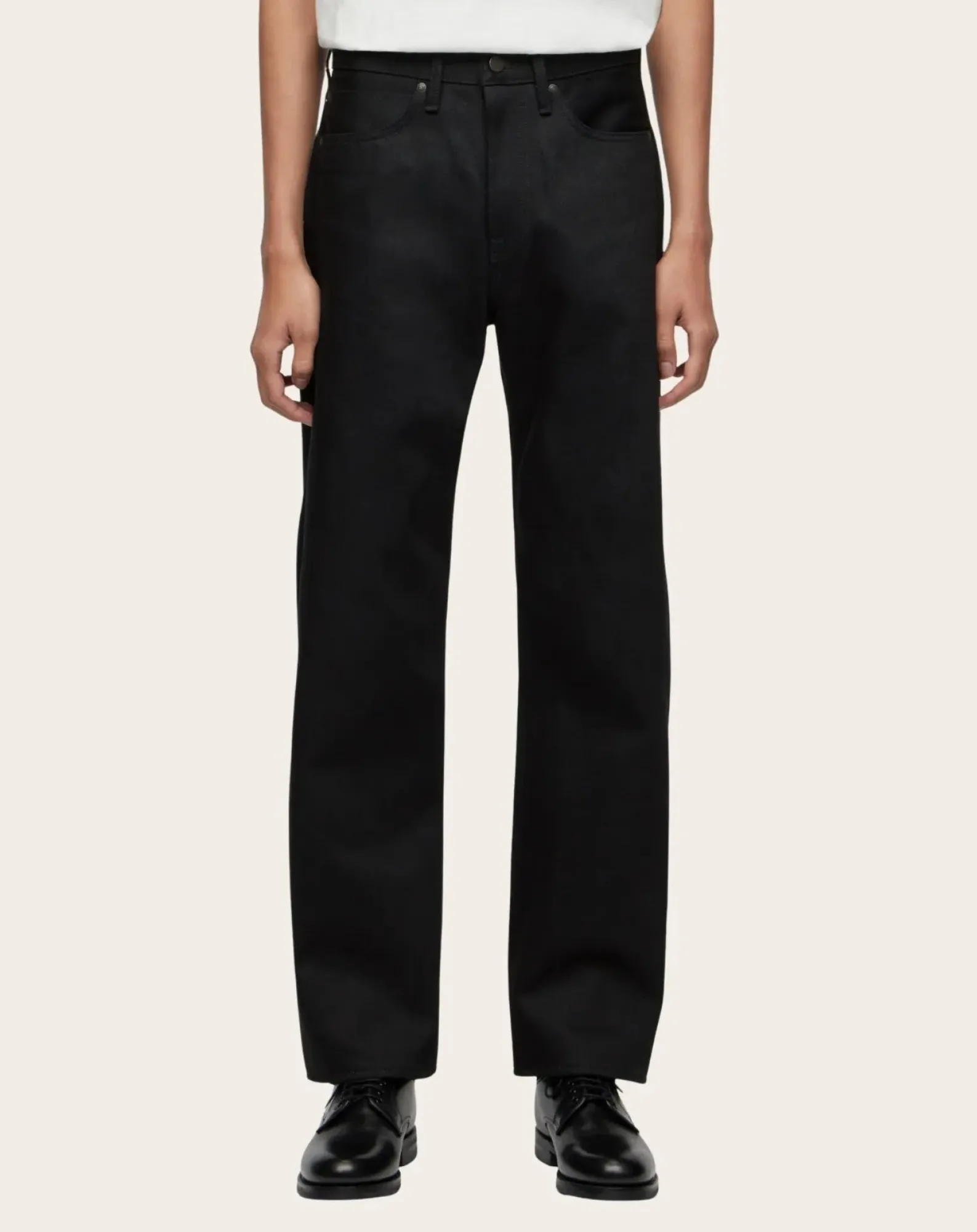MOMOTARO JEANS Pantalons, Jeans-Standard Straight Jeans 100 Cotton Noir