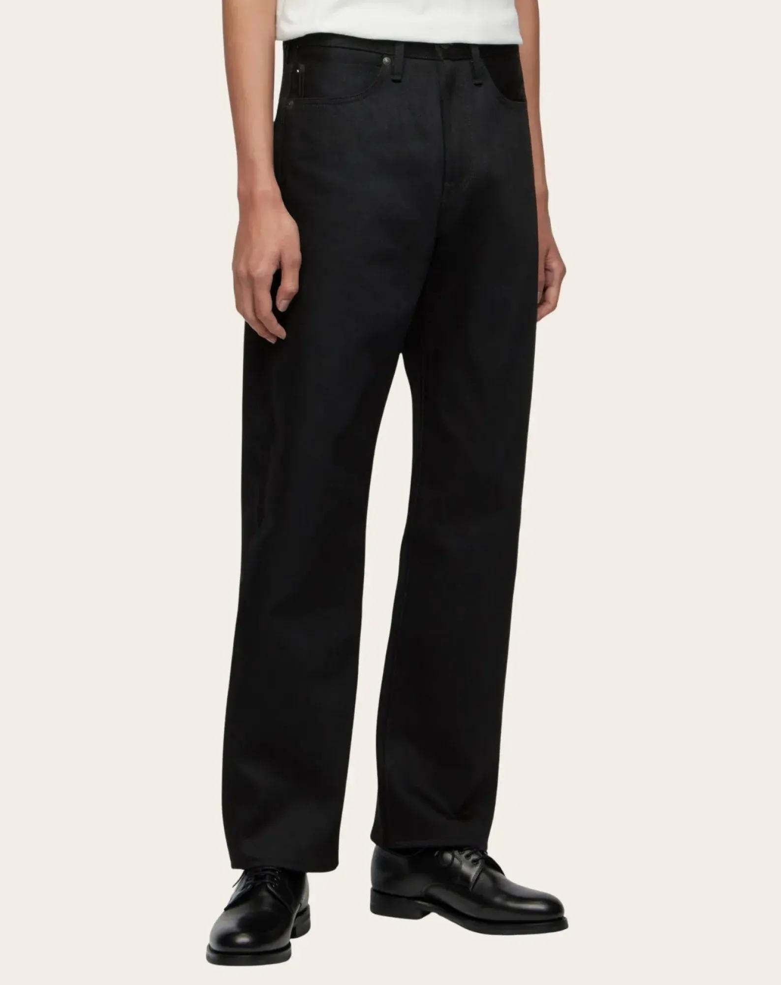 MOMOTARO JEANS Pantalons, Jeans-Standard Straight Jeans 100 Cotton Noir