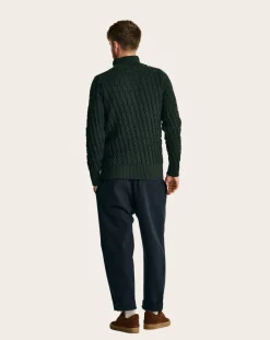 S.N.S Herning Pulls, Gilets-Stark Wool Cardigan Vert foncé
