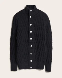 S.N.S Herning Pulls, Gilets-Stark Wool Cardigan Bleu marine