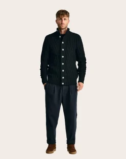 S.N.S Herning Pulls, Gilets-Stark Wool Cardigan Bleu marine