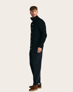 S.N.S Herning Pulls, Gilets-Stark Wool Cardigan Bleu marine