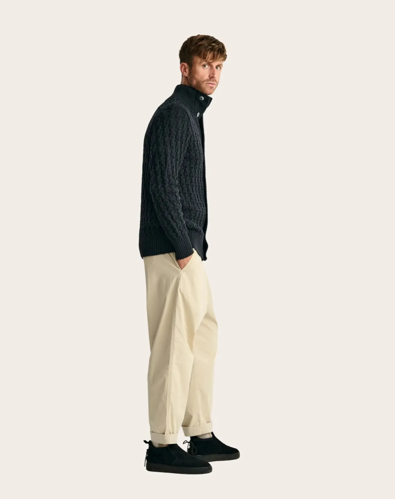 S.N.S Herning Pulls, Gilets-Stark Wool Cardigan Gris