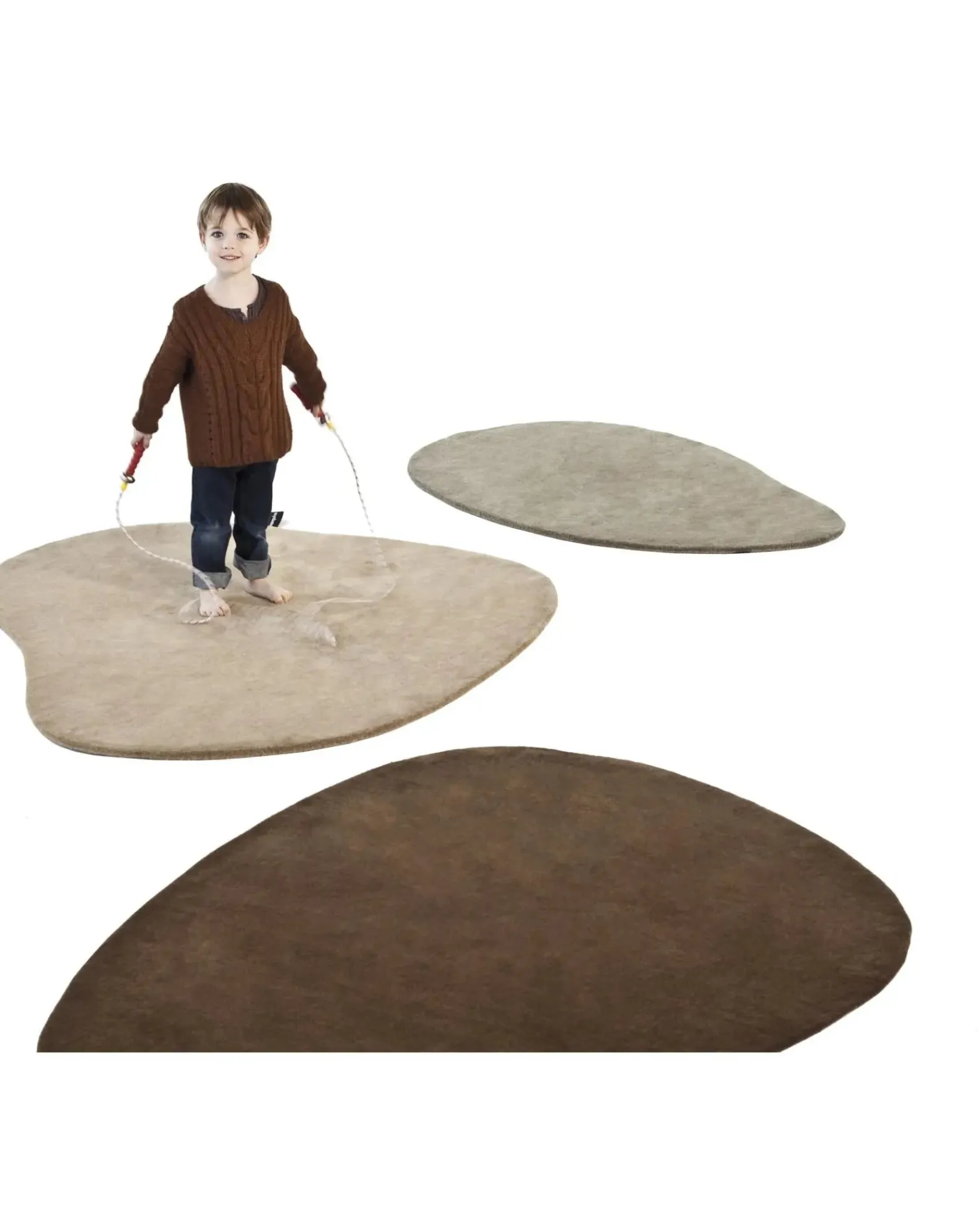 Nanimarquina Tapis-Stone Tufted Rug, Diego Fortunato Sable