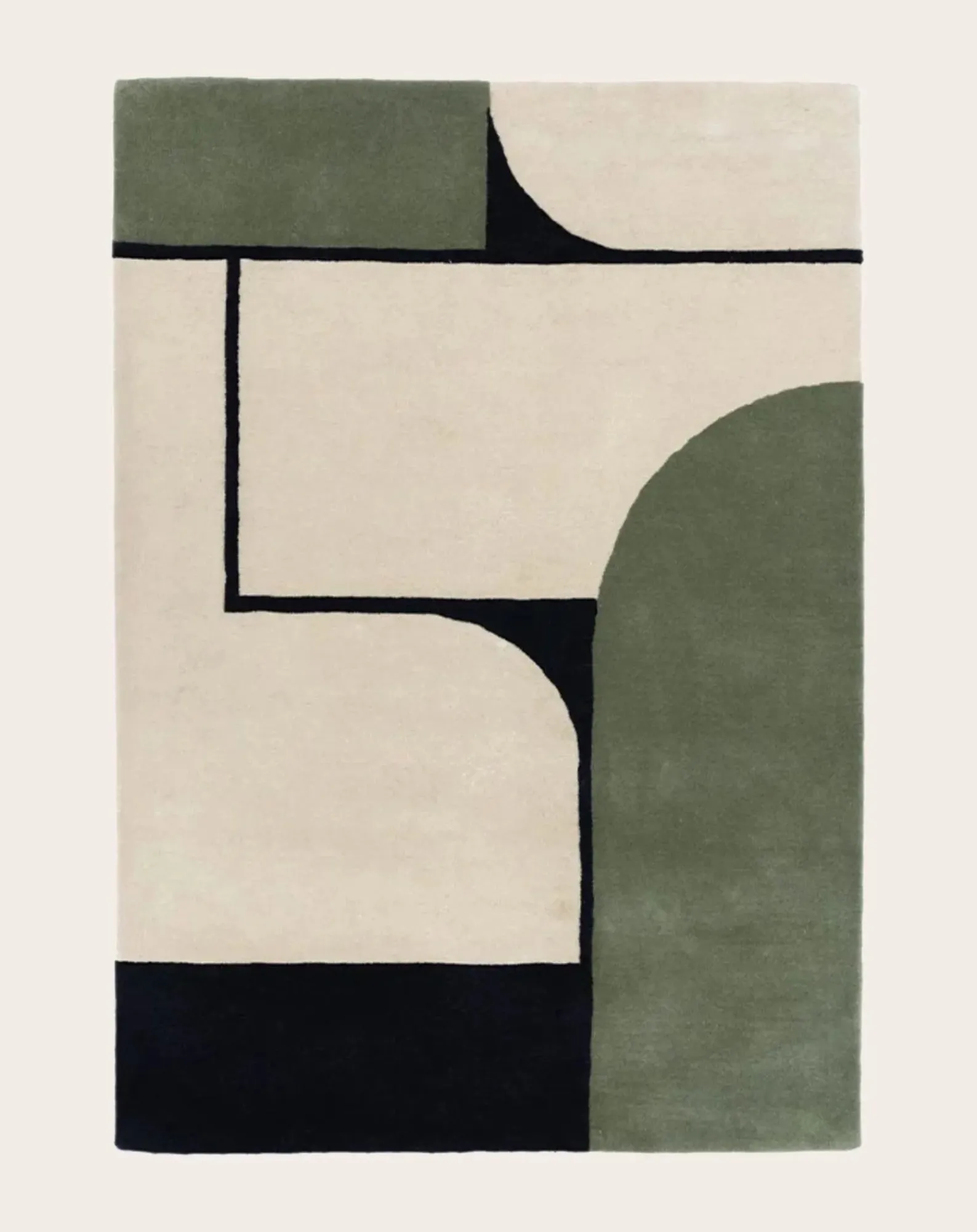 Edito Tapis-Strada Hand-Tufted Carpet Bleu Vert