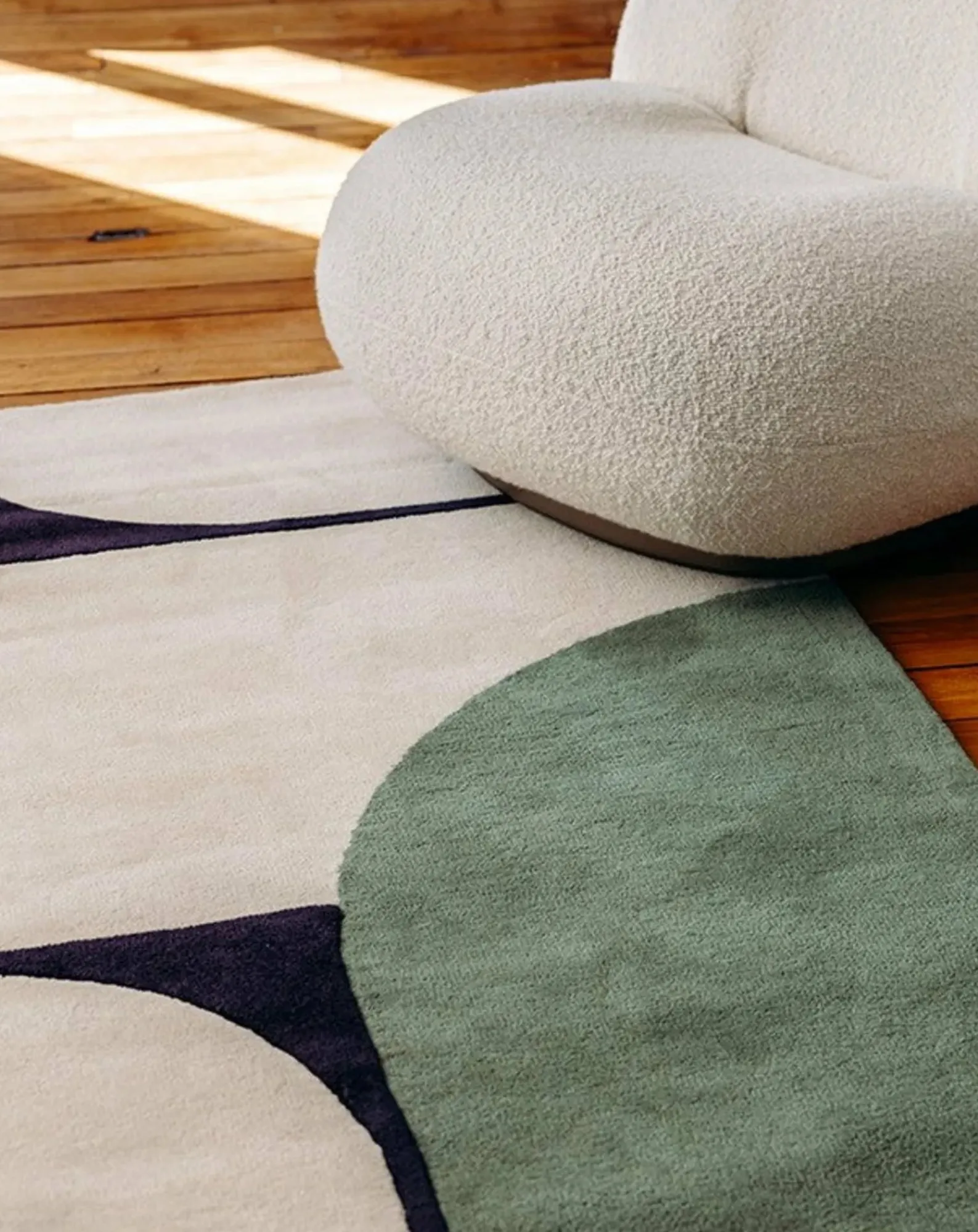 Edito Tapis-Strada Hand-Tufted Carpet Bleu Vert