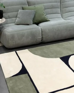 Edito Tapis-Strada Hand-Tufted Carpet Bleu Vert