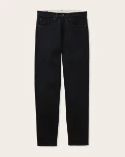 MOMOTARO JEANS Pantalons, Jeans-Straight Tapered Jeans 200 Cotton Noir