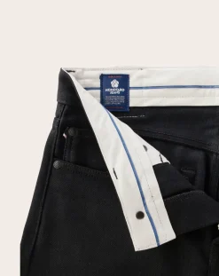 MOMOTARO JEANS Pantalons, Jeans-Straight Tapered Jeans 200 Cotton Noir