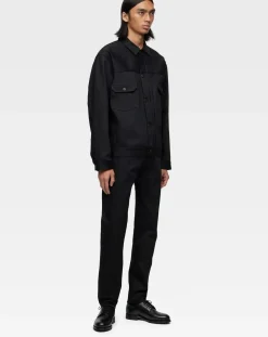 MOMOTARO JEANS Pantalons, Jeans-Straight Tapered Jeans 200 Cotton Noir