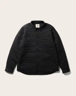 Snow Peak Chemises-Stretch Insulated Shirt Noir