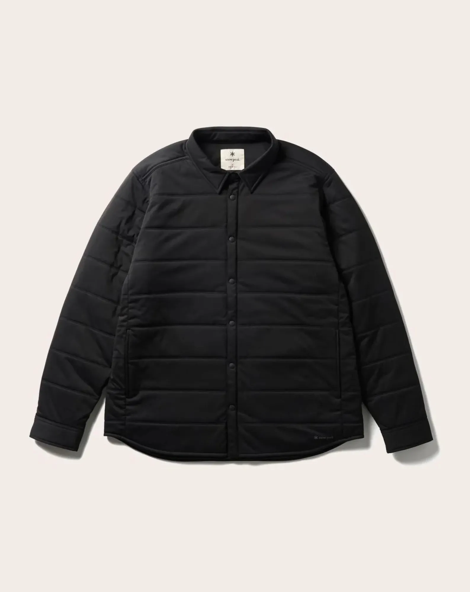 Snow Peak Chemises-Stretch Insulated Shirt Noir