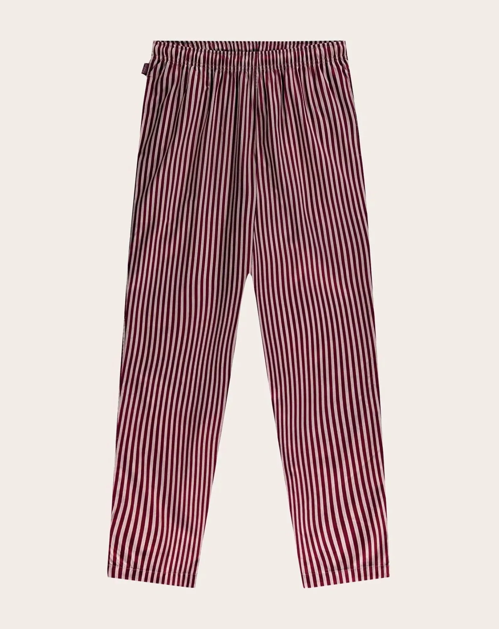 Pockies Chaussettes, Sous-Vêtements-Striped Organic Cotton Pyjama Trousers Rouge