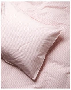 Suite 702 Linge De Lit-Striped Pillowcase in Organic Cotton - Set of 2 Rose