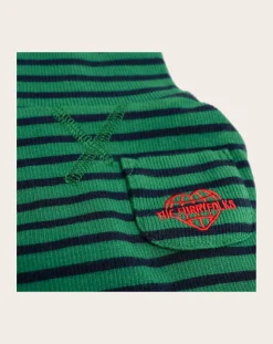 The Furry Folks Accessoires Animaux-Striped sweater Vert