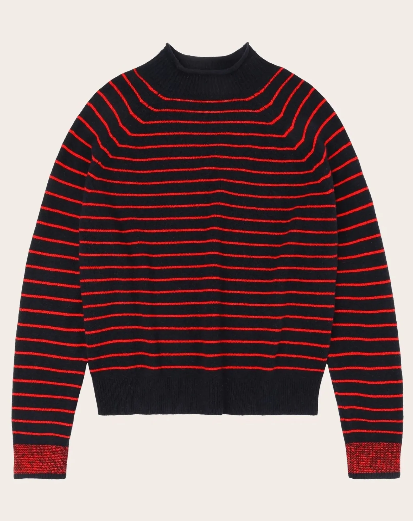 FUB Pulls, Gilets-Striped Wool Sweater - Women's Collection Bleu marine