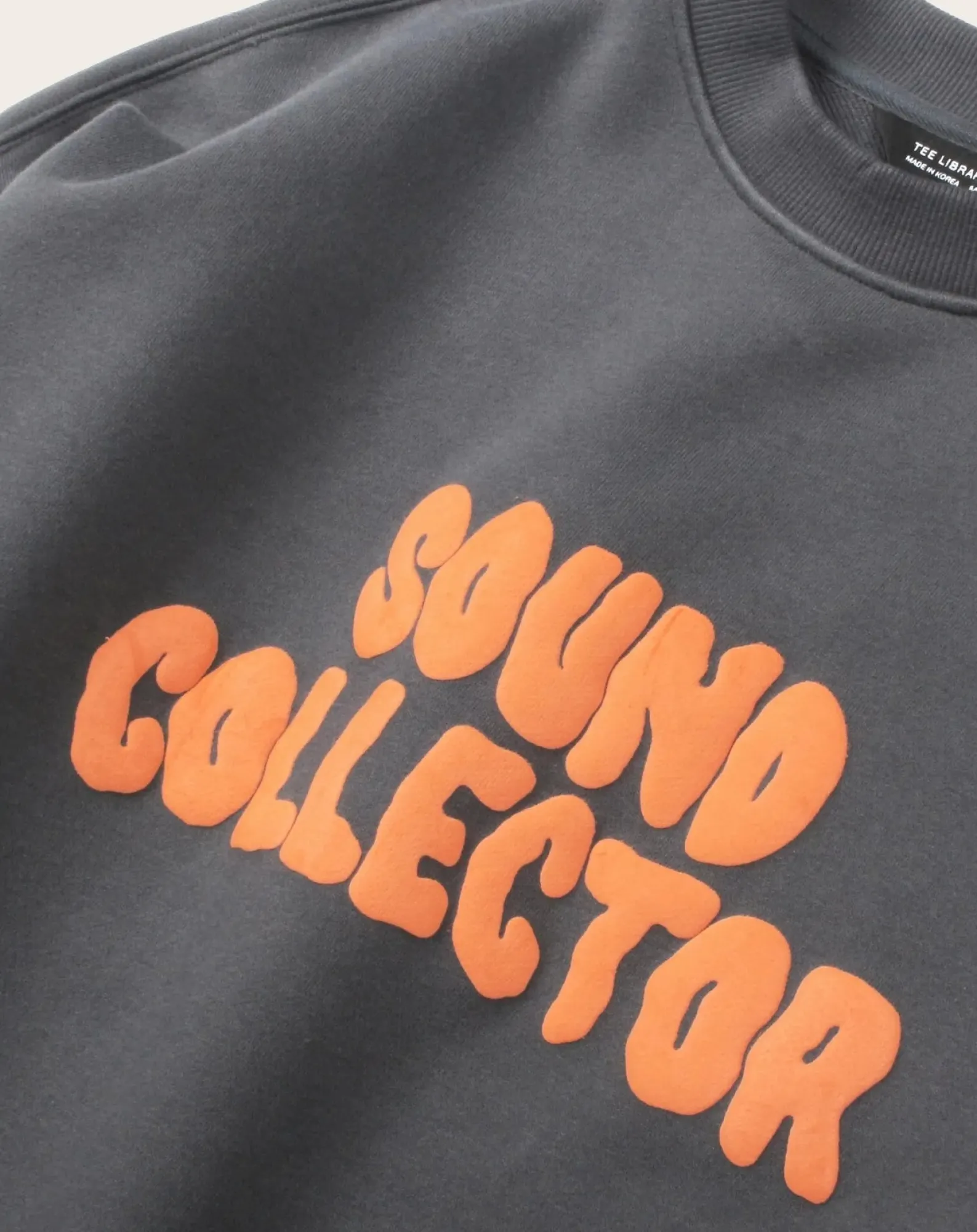 TEE LIBRARY Sweats-Sweat Who I am-Sound Collector cotton Gris foncé