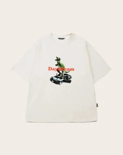 TEE LIBRARY Tee-Shirts, Polos-T- Shirt What I like-Dream cotton Gris clair