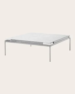 & Tradition Tables, Bureaux-Table Sett LN13, Luca Nichetto Marbré blanc