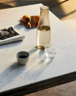 & Tradition Tables, Bureaux-Table Sett LN13, Luca Nichetto Marbré blanc